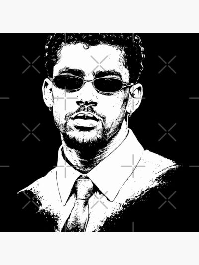 Alternative view of Bad Bunny Best Throw Pillow