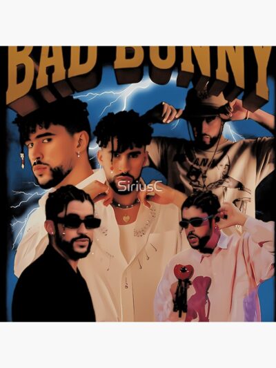 Alternative view of Bad Bunny Bootleg T00304 Throw Pillow