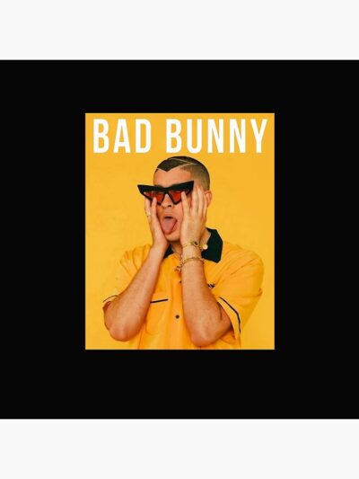 Alternative view of Bad Bunny Graphic Throw Pillow