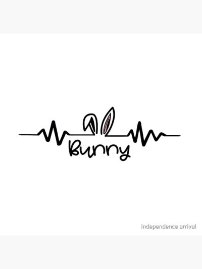 Alternative view of Bad Bunny Frequency Throw Pillow