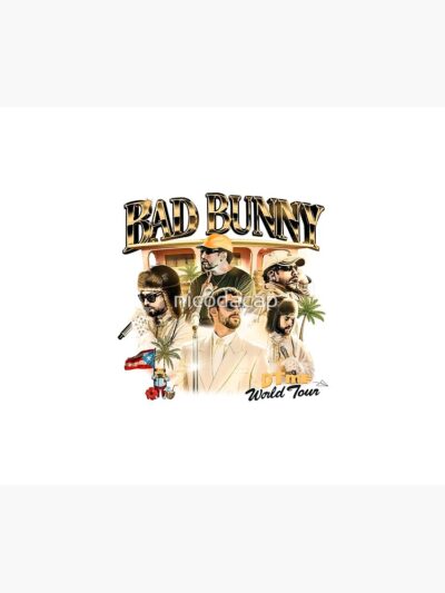 Alternative view of Bad Bunny Graphic Design Tapestry