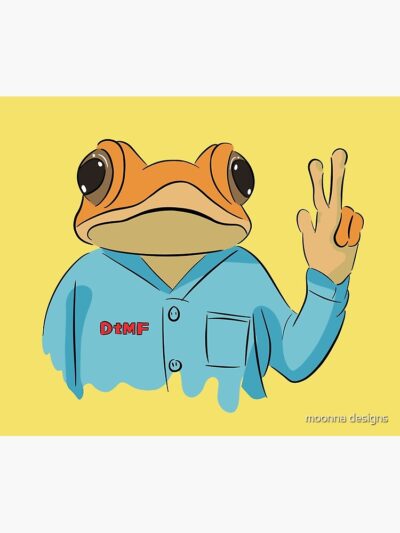 Alternative view of Concho Making Peace Sign Bad Bunny Tapestry