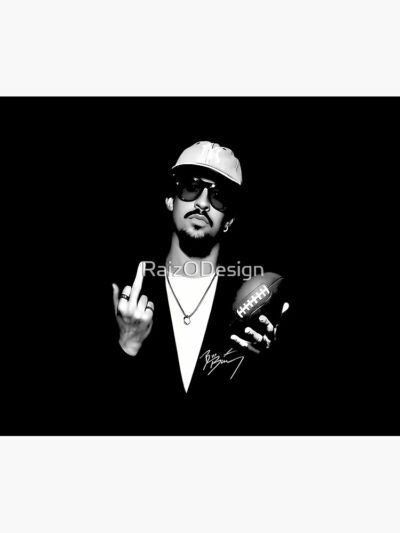 Alternative view of Bad Bunny Football Bad Benito Bad B Tapestry