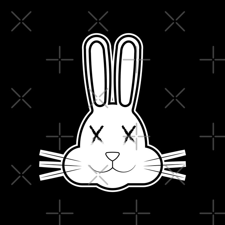 Bad White Bunny Tote Bag - Image 2