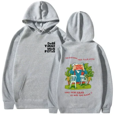 Alternative view of Rapper Bad Bunny Tour Graphic Hoody Debi Tirar Mas Fotos DTMF Hoodie