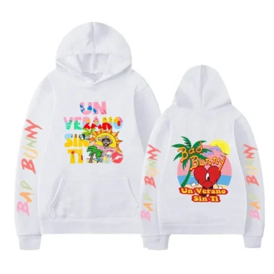 Alternative view of 2026 Bad Bunny Hip-hop Print Fashion Loose Hoodie