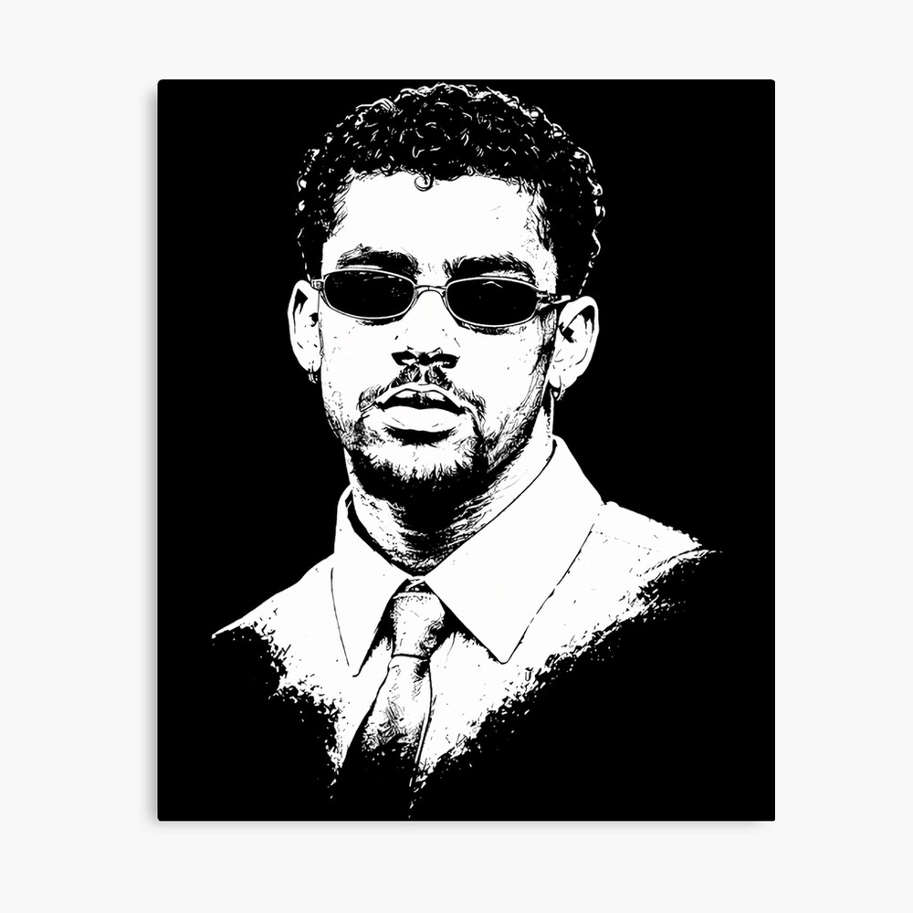 Bad Bunny Face Poster