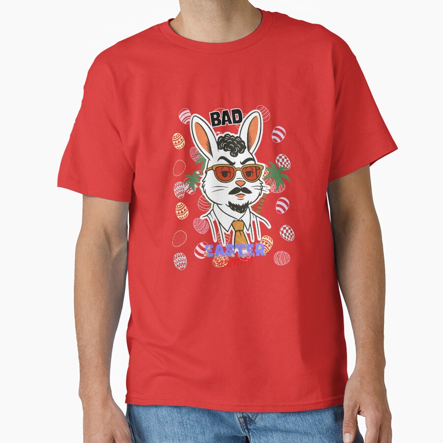 Cool Bad Easter Bunny T-shirt - Image 4