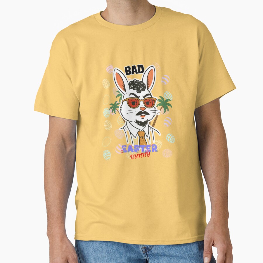 Cool Bad Easter Bunny T-shirt - Image 5