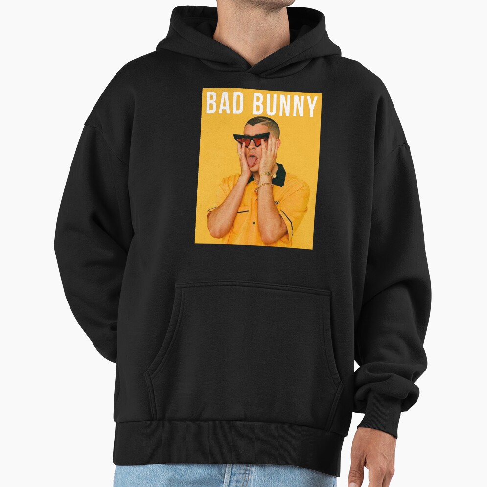 Bad Bunny Print Hoodie