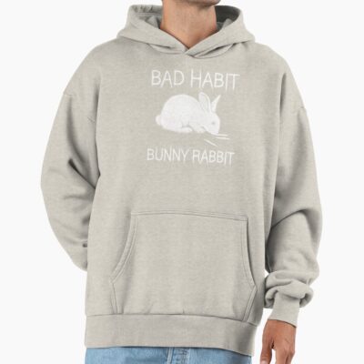 Alternative view of Bad Habit Bunny Rabbit Cocaine Hoodie