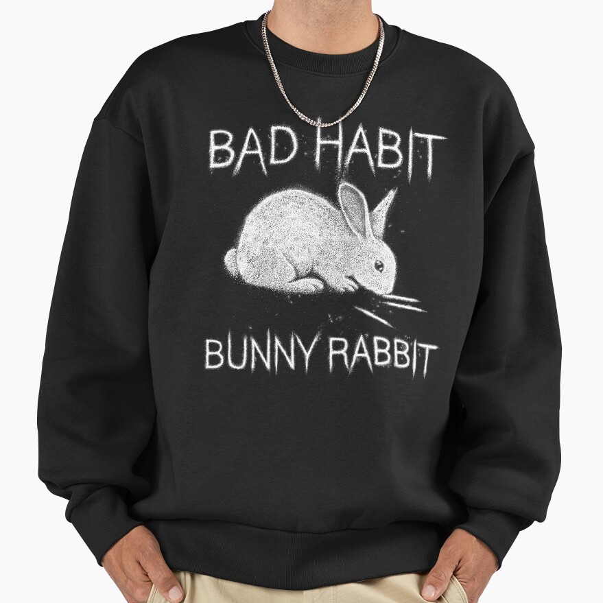 Bad Habit Bunny Rabbit Cocaine Sweatshirt
