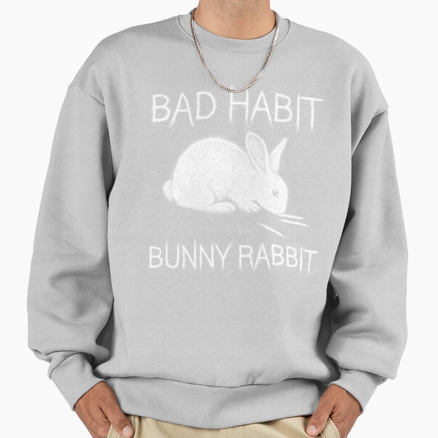 Bad Habit Bunny Rabbit Cocaine Sweatshirt - Image 3