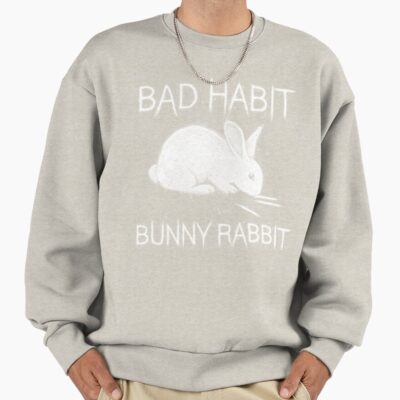 Alternative view of Bad Habit Bunny Rabbit Cocaine Sweatshirt
