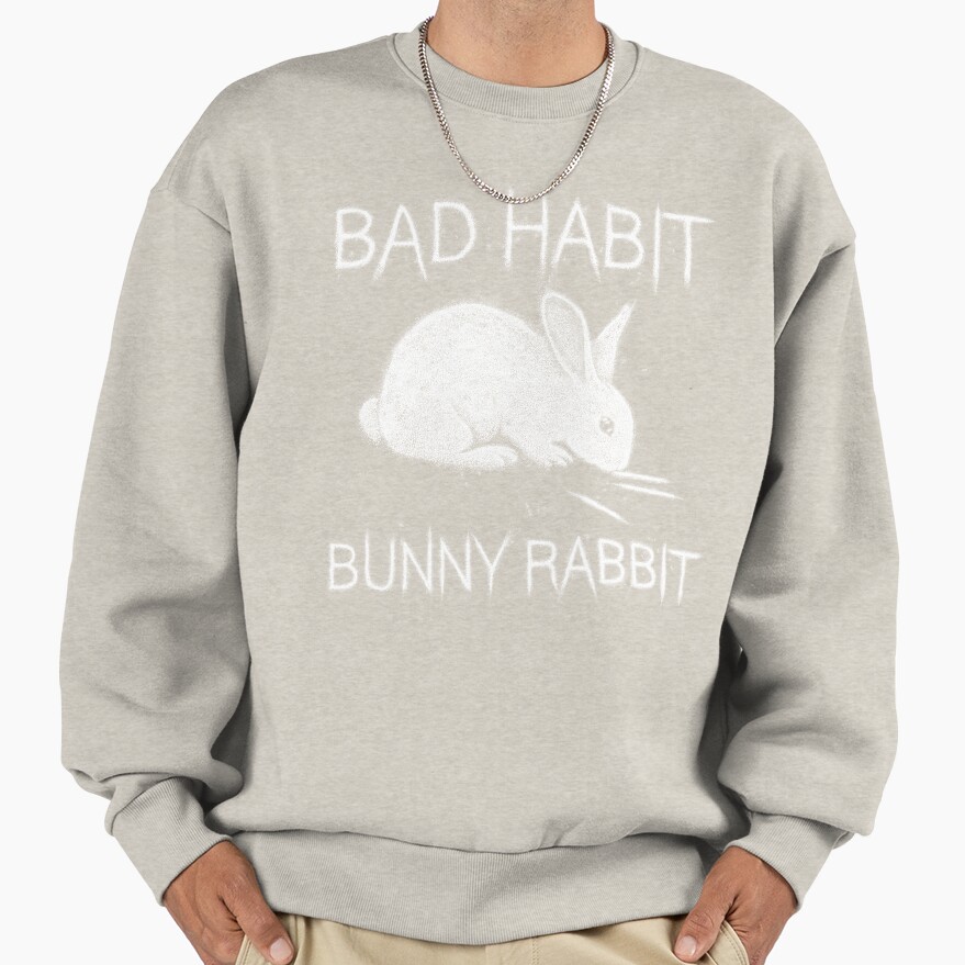 Bad Habit Bunny Rabbit Cocaine Sweatshirt - Image 2