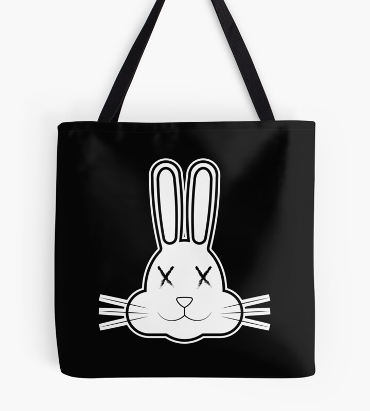 Bad White Bunny Tote Bag