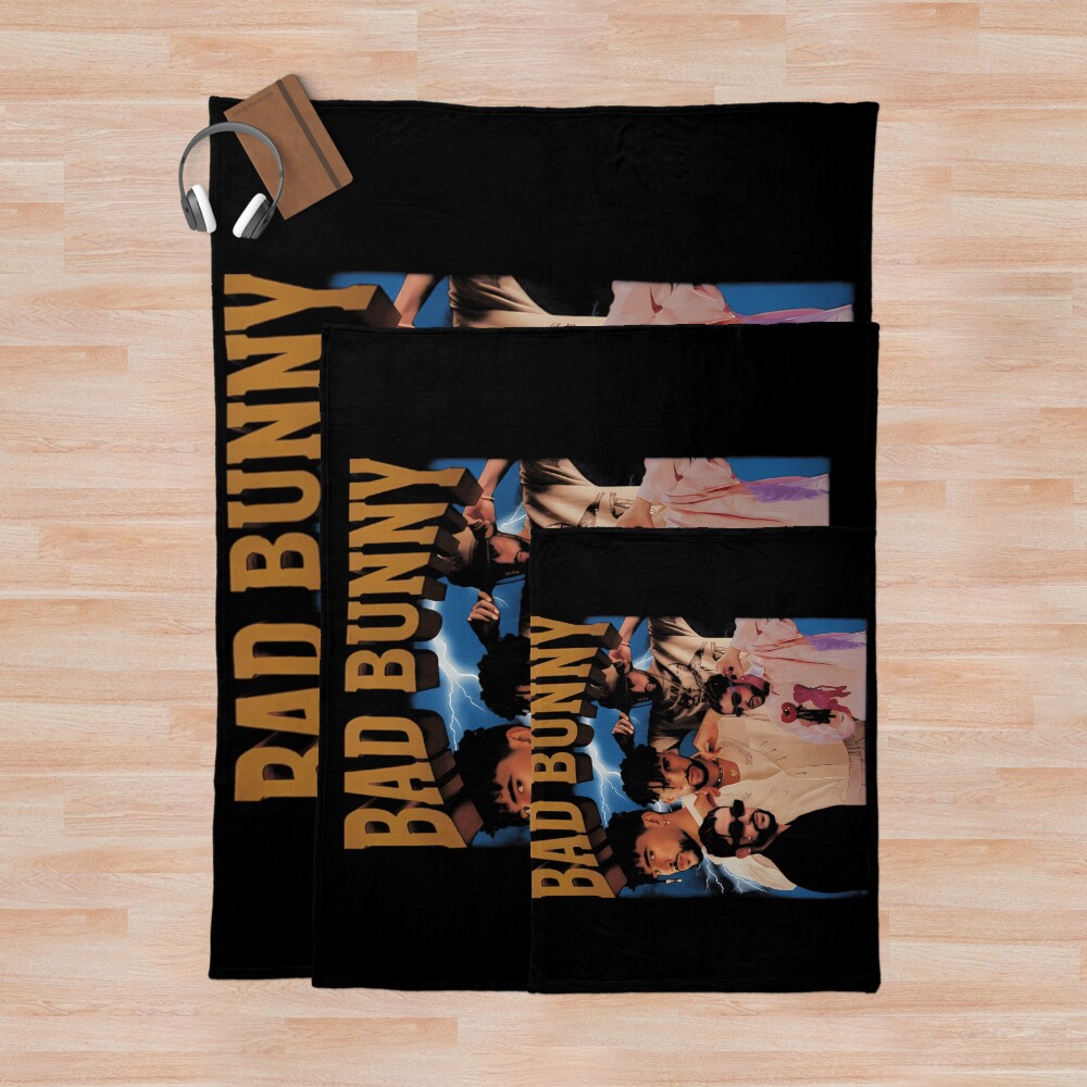 Bad Bunny Bootleg T00304 Throw Blanket - Image 3