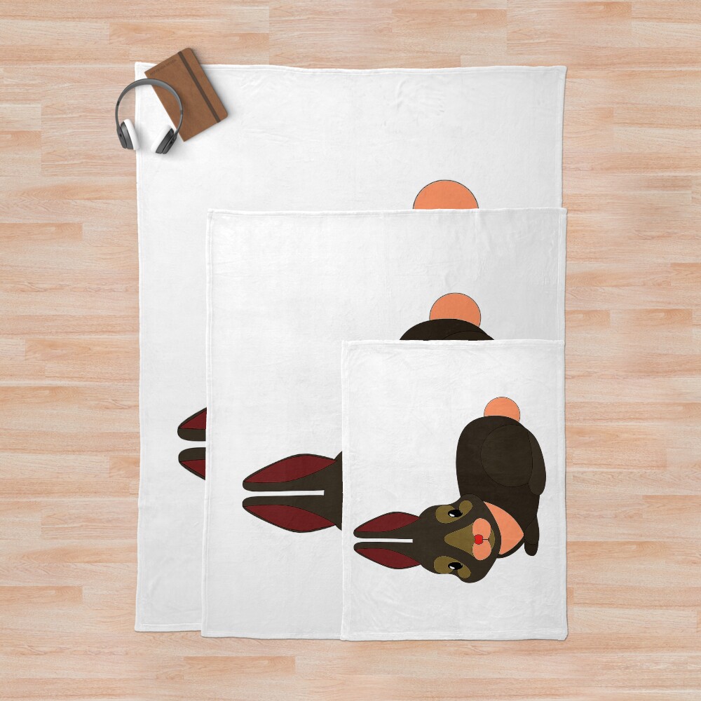 Bad Bunny Dodgers Throw Blanket - Image 3