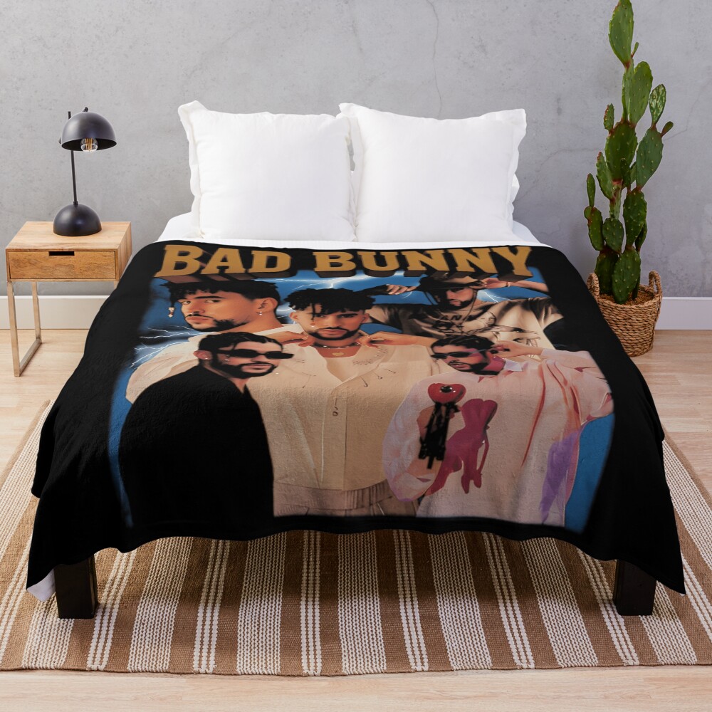Bad Bunny Bootleg T00304 Throw Blanket