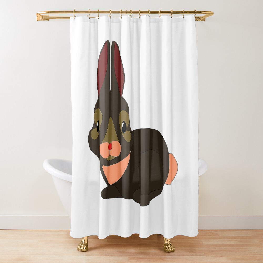 Bad Bunny Dodgers Shower Curtain
