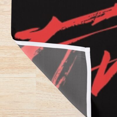 Alternative view of Bad Bunny Evil Rabbit Shower Curtain