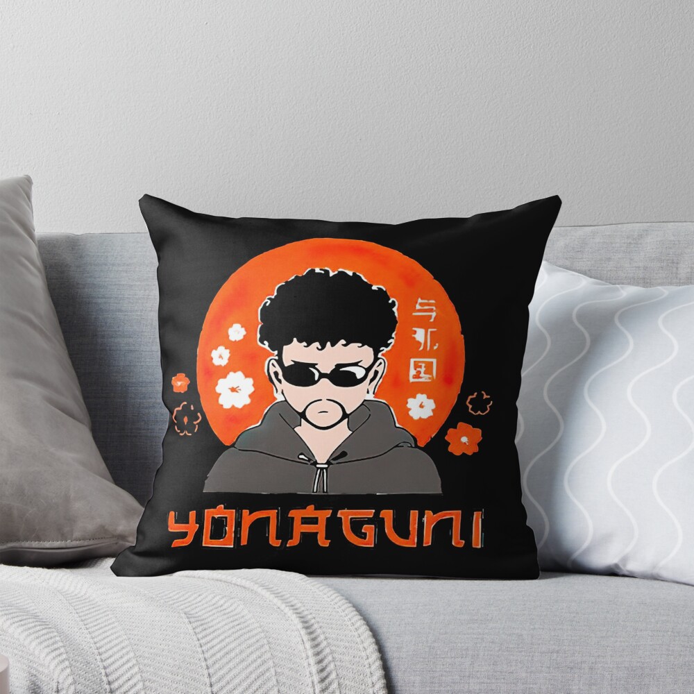 Bad Bunny Yonaguni Throw Pillow