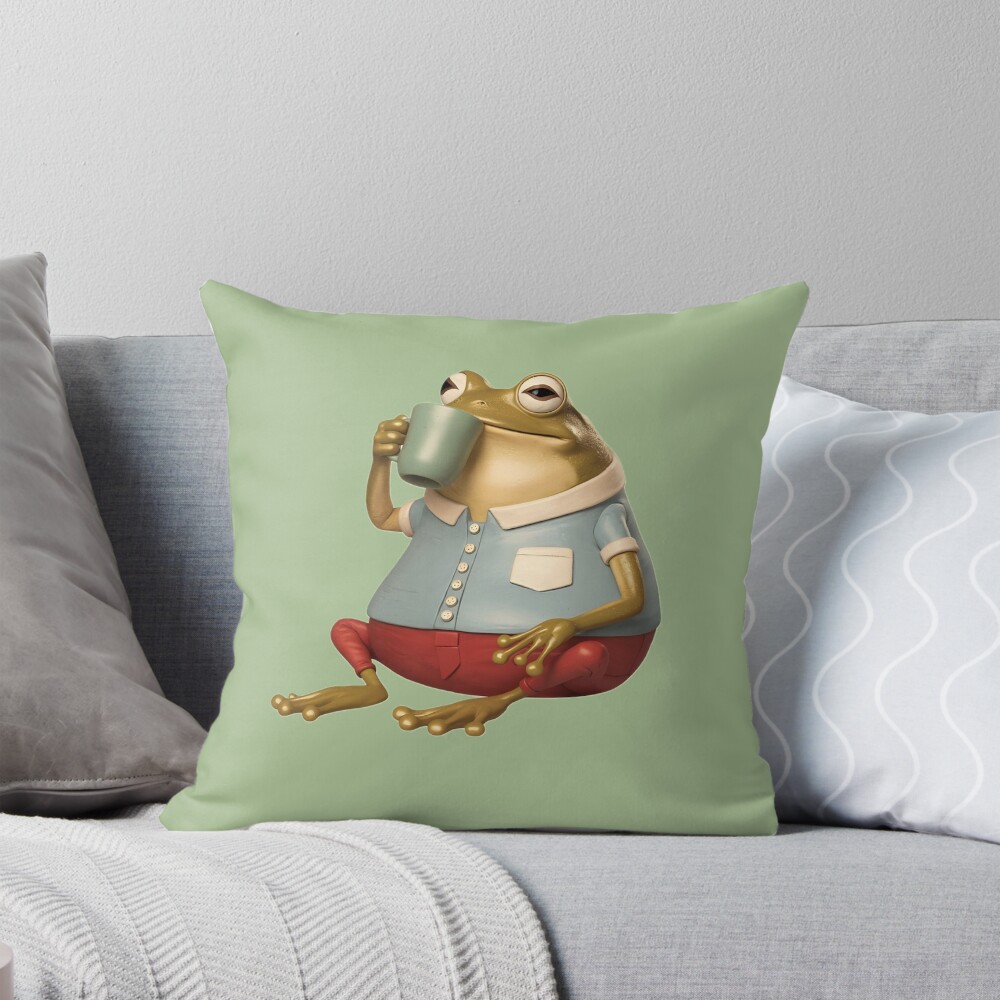 Bad Bunny Sapo Concho Throw Pillow