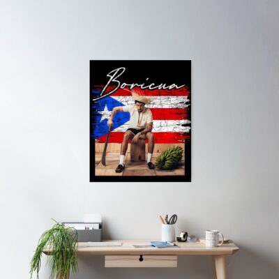 Alternative view of Boricua Bad Bunny Vintage Urban Wall Decor Poster