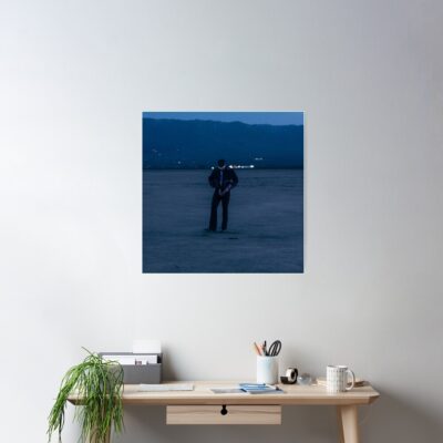 Alternative view of Alone At Night Aesthetic Bedroom Music Decor Poster
