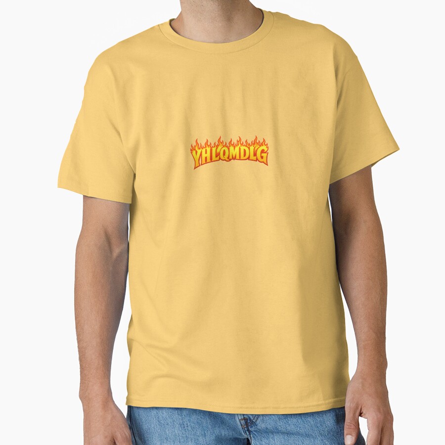 Yhlqmdlg Flame Font T-shirt - Image 6