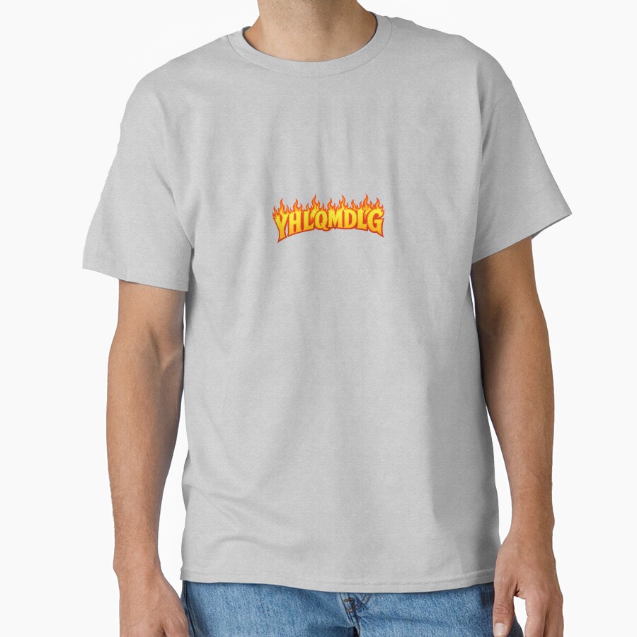 Yhlqmdlg Flame Font T-shirt - Image 3