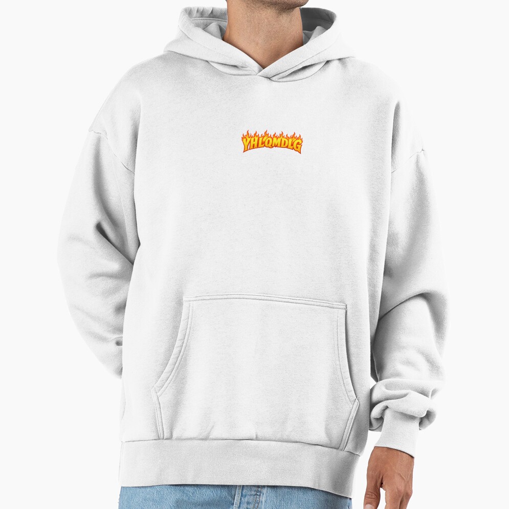 Yhlqmdlg Flame Font Hoodie - Image 2
