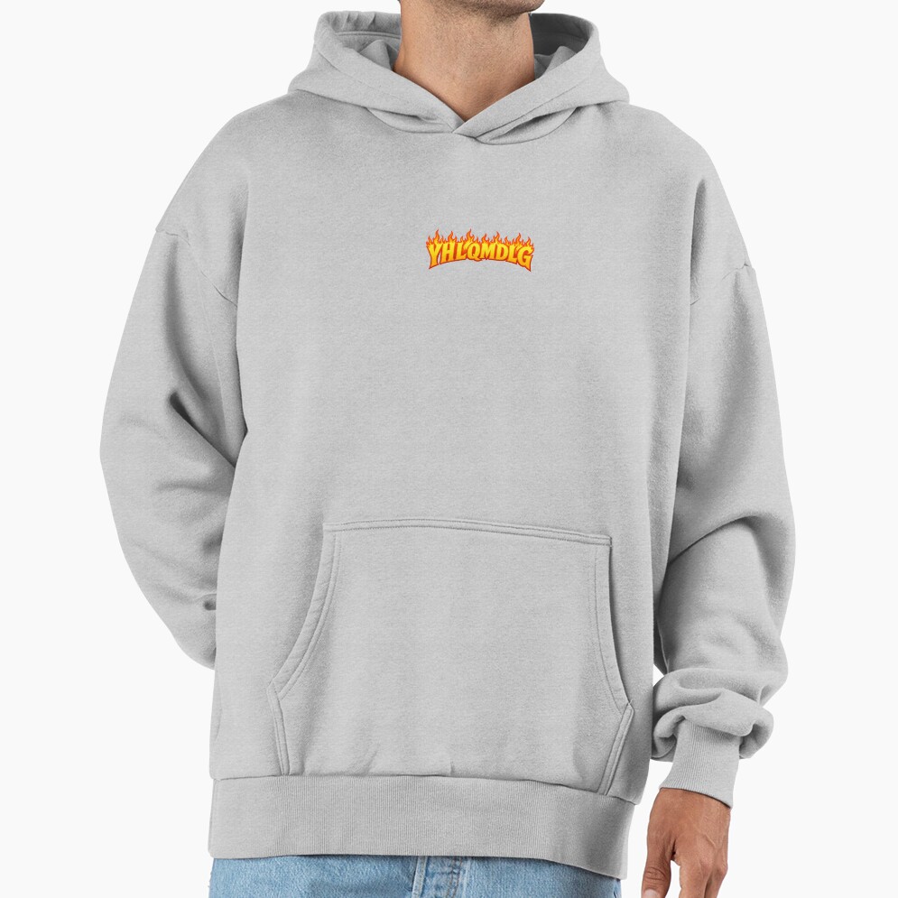 Yhlqmdlg Flame Font Hoodie