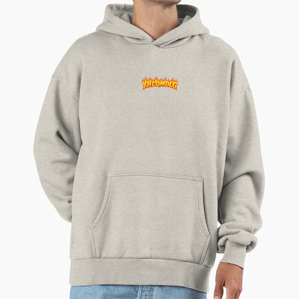 Yhlqmdlg Flame Font Hoodie - Image 4